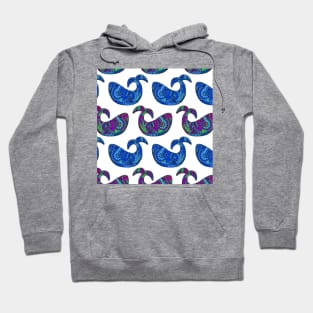 Whimsical Henna Whales Hoodie